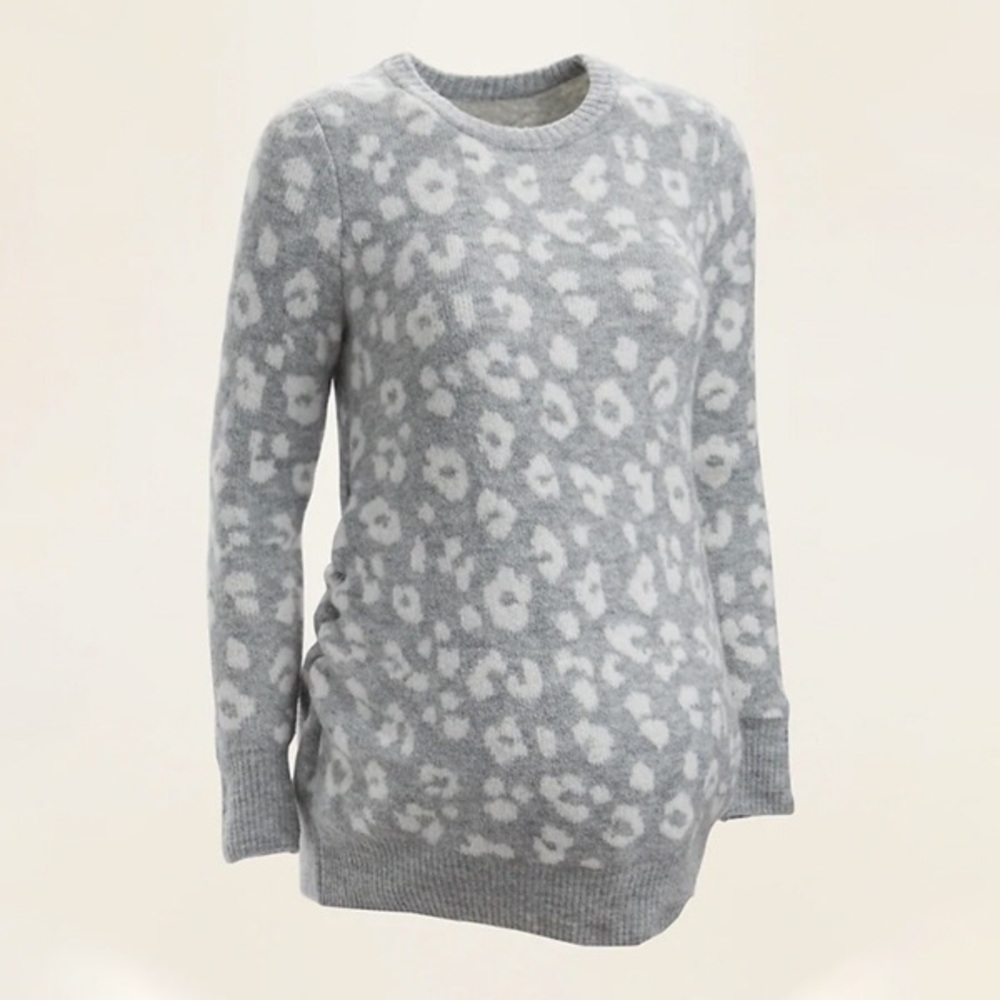 NWT Old navy Maternity leopard print sweater, M